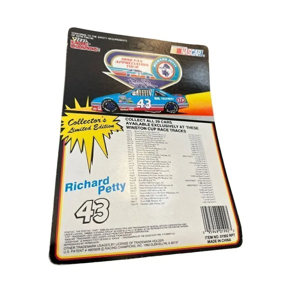 Richard Petty 1992 Fan Appreciation Tour Race Car #43 Talladega Winston 500